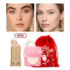 Matte Foundation Stick and Pressed Setting Powder Makeup Set