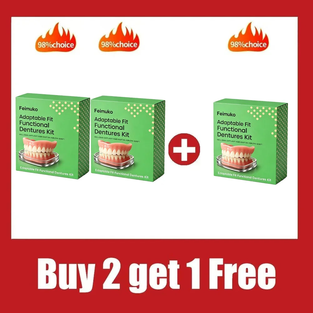 Instant Snap-On Silicone Dentures for Natural Smile - 9