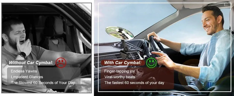Mini Drum Cymbal Car Vent Decoration Accessory
