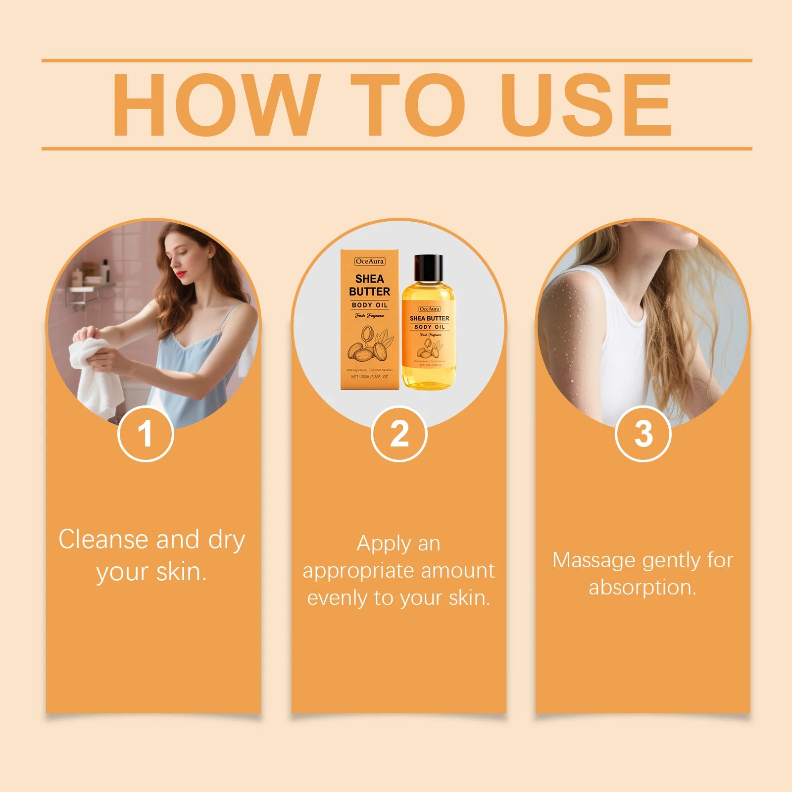 Nourishing Shea Butter Body Oil for Dry Skin Hydration - 17