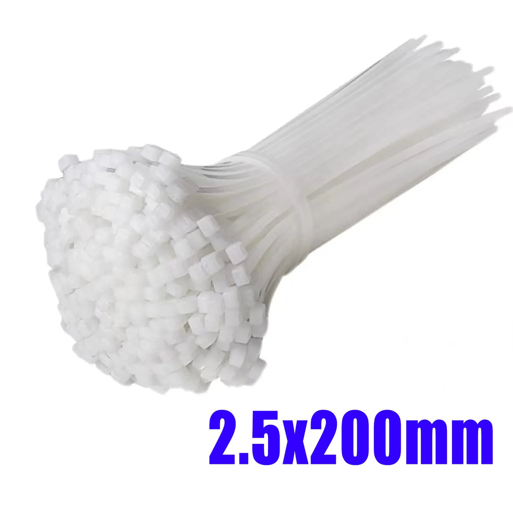 Heavy Duty Self-Locking Nylon Cable Zip Ties for Home and Office