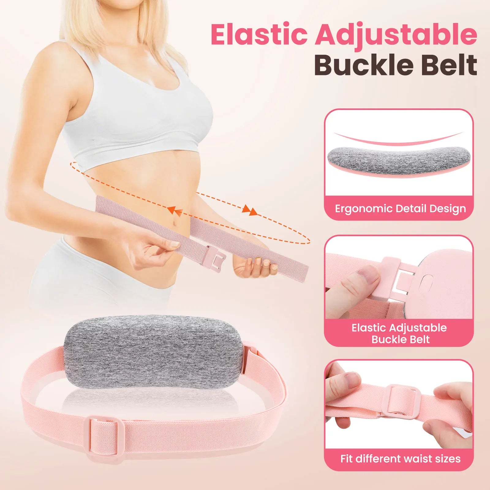 Cordless Menstrual Heating Pad with Vibration Massage - 16