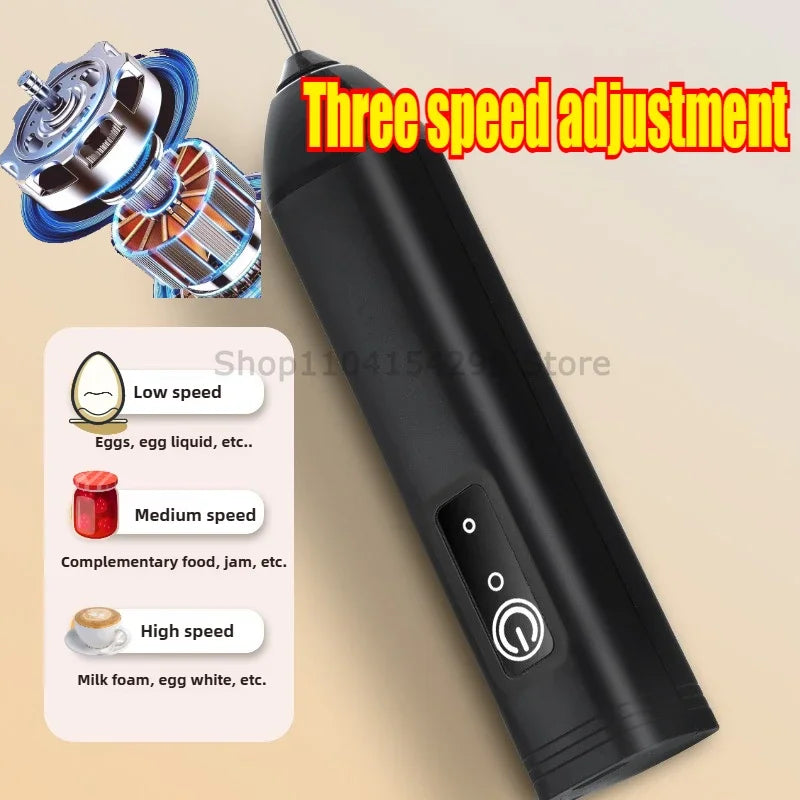 Wireless Handheld Electric Milk Frother and Coffee Mixer - 3