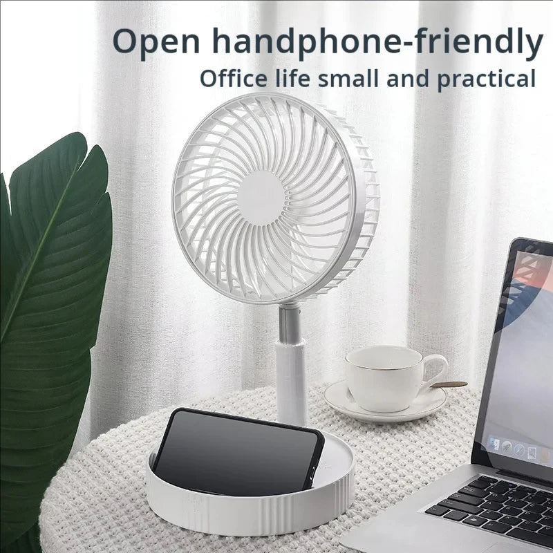 Portable Retractable Folding Desk and Floor Fan