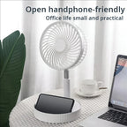 Portable Retractable Folding Desk and Floor Fan