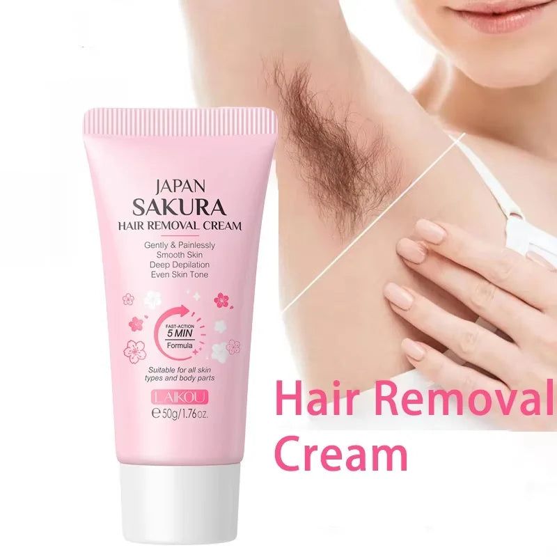 Painless Gentle Hair Removal Cream for Body and Intimate Areas