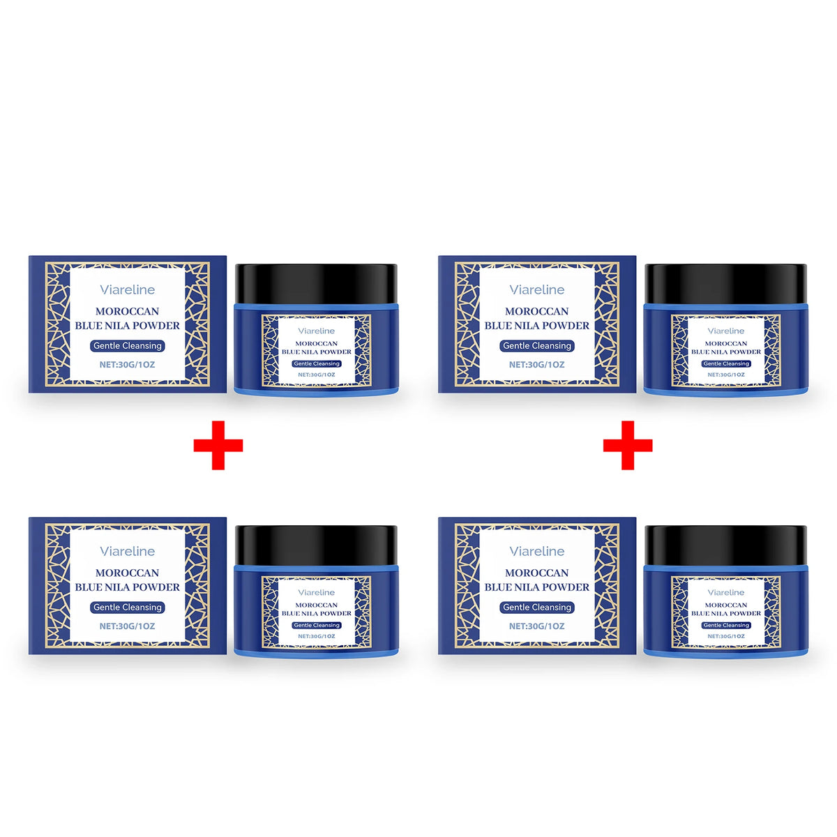 Moroccan Blue Nila Face Mask Powder for Brightening and Exfoliation