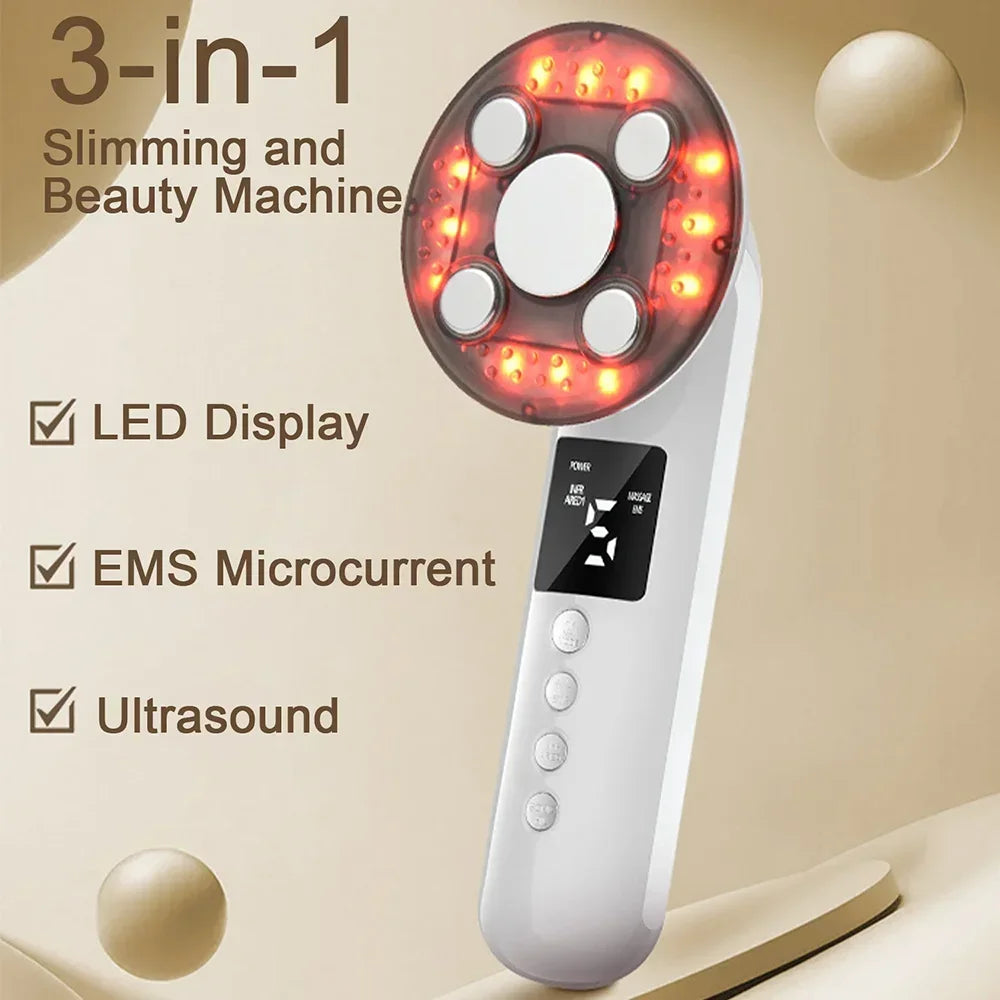 3-in-1 Ultrasonic Body Slimming and Skin Tightening Massager