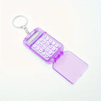 Portable Mini Transparent Flip Calculator with Keychain
