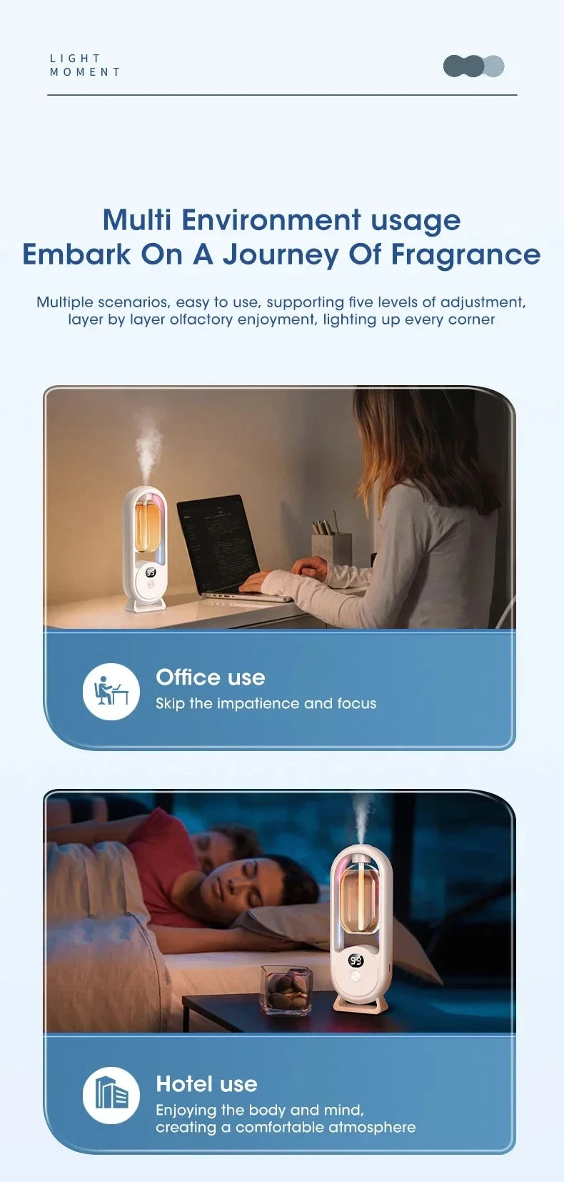 Automatic Essential Oil Scent Diffuser for Home Fragrance