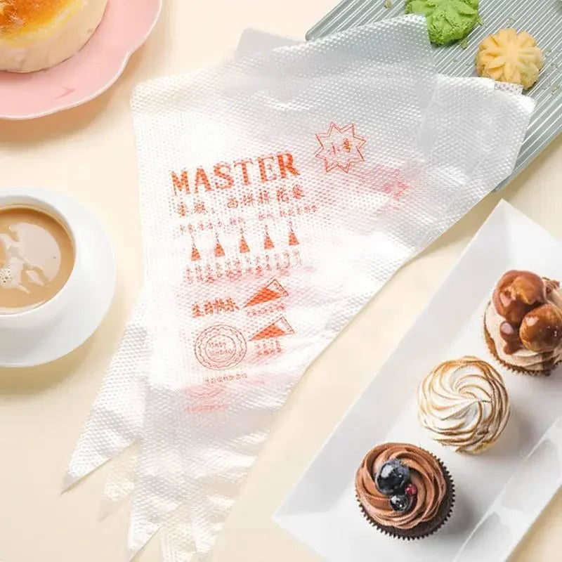 Disposable Piping Bags for Cake Decorating and Baking