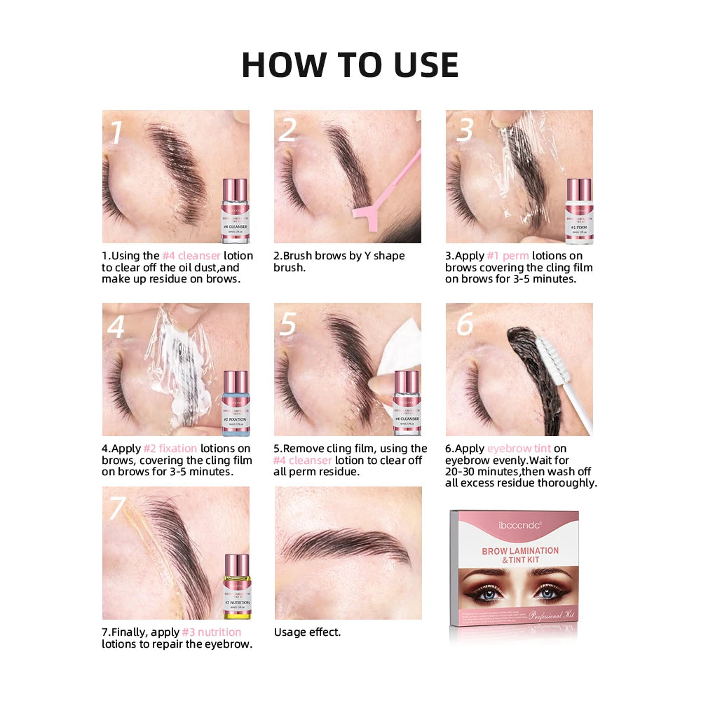 Professional Brow Lamination and Tinting Kit