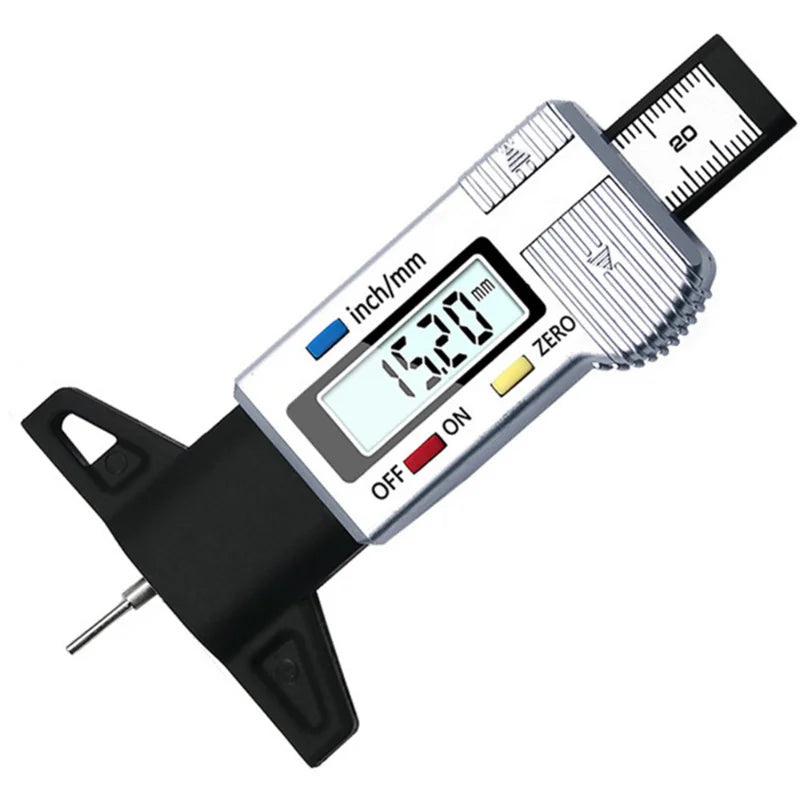 Digital Tire Tread Depth Gauge for Car Safety - 14