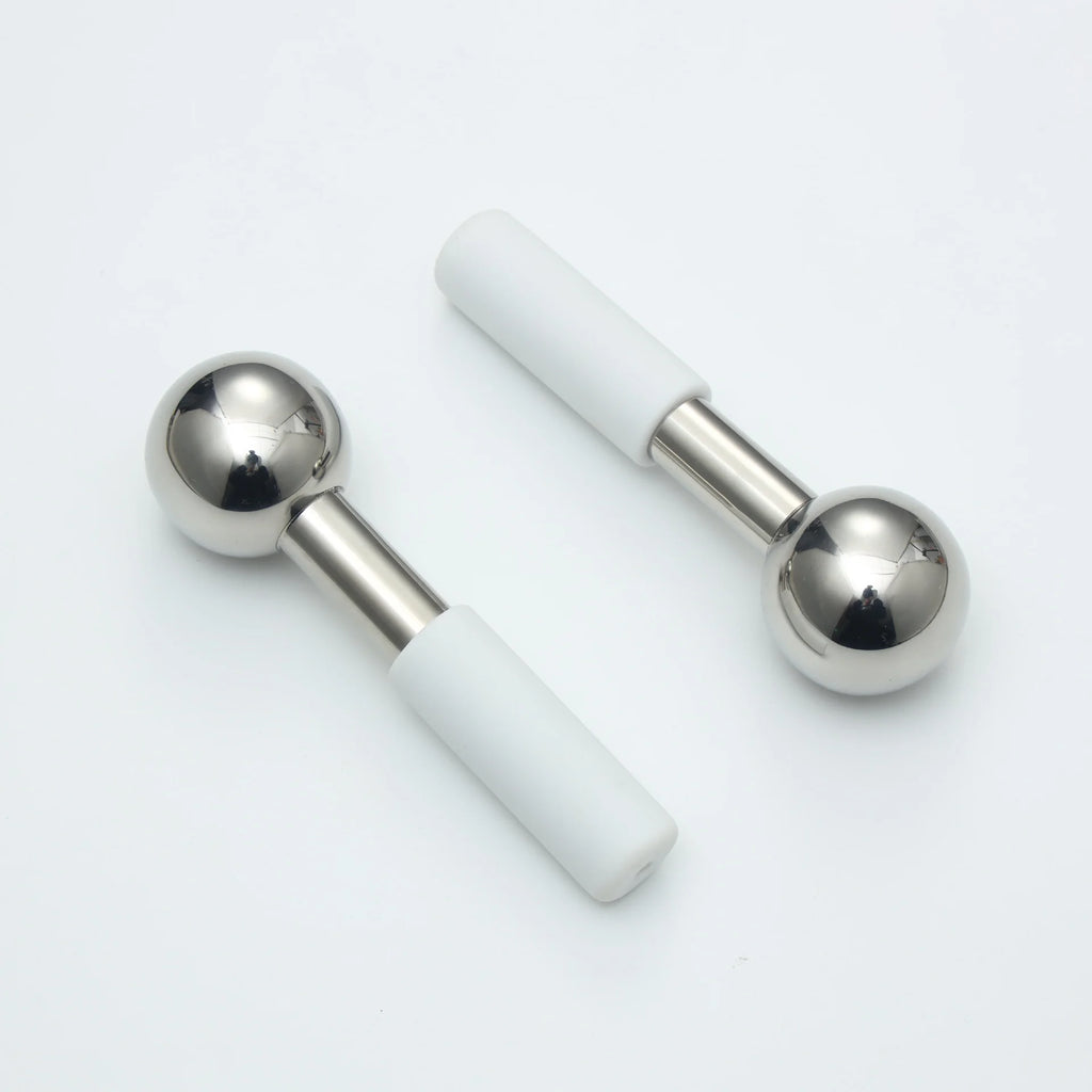 Stainless Steel Cooling Ice Globes for Facial Puffiness and Skincare