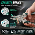 Multifunctional 18-in-1 Wire Stripping and Crimping Pliers