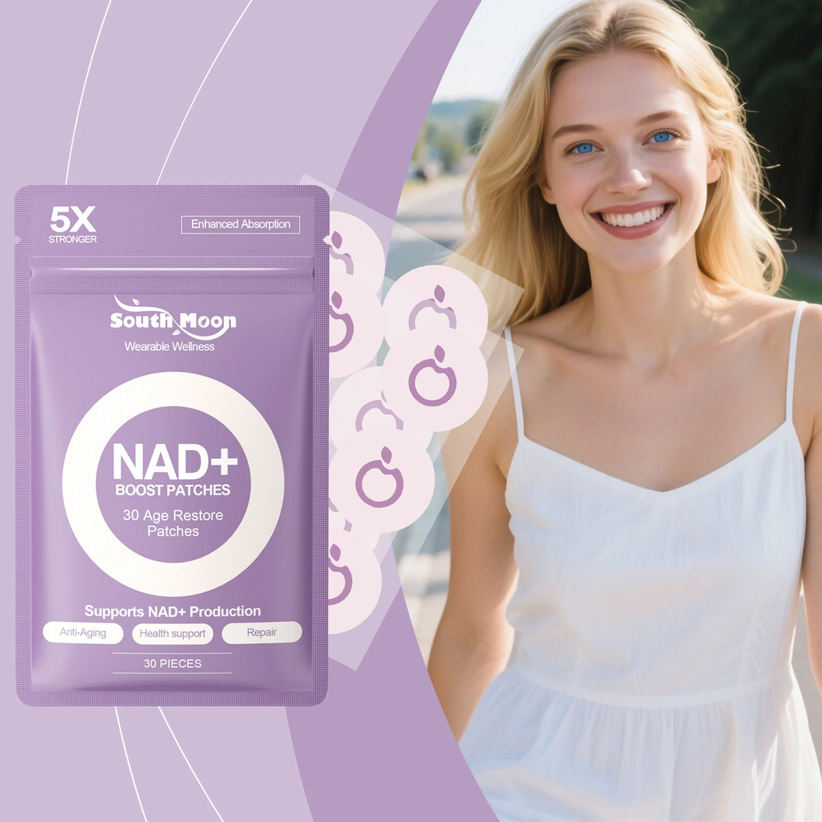 NAD+ Daily Wellness Support Patches