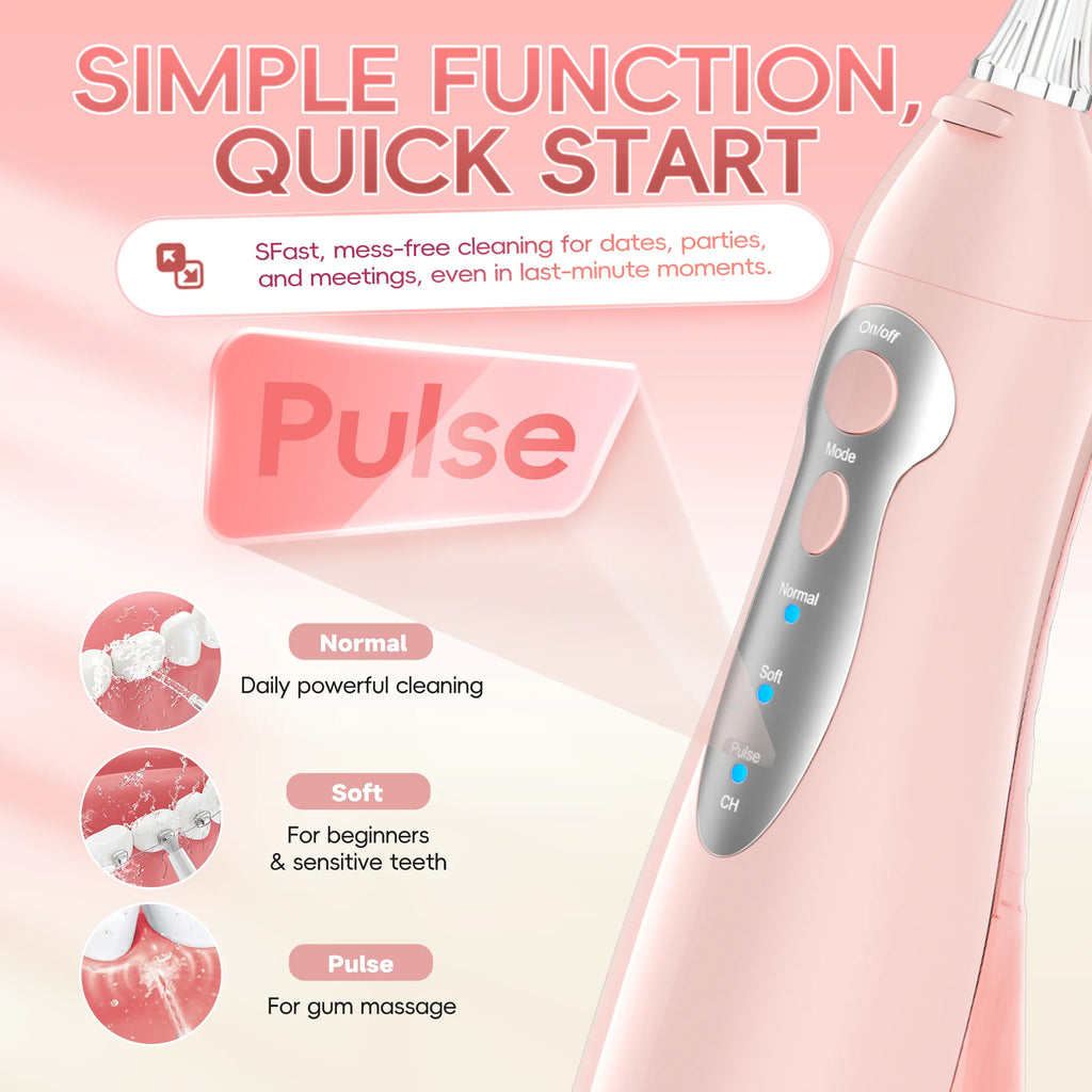 Portable Rechargeable Electric Water Flosser for Teeth