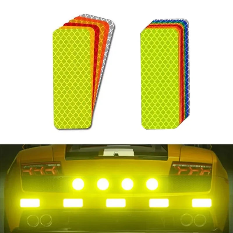 Reflective Safety Warning Stickers for Vehicles (10 Pack) - 9