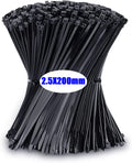 Heavy Duty Self-Locking Nylon Cable Zip Ties for Home and Office