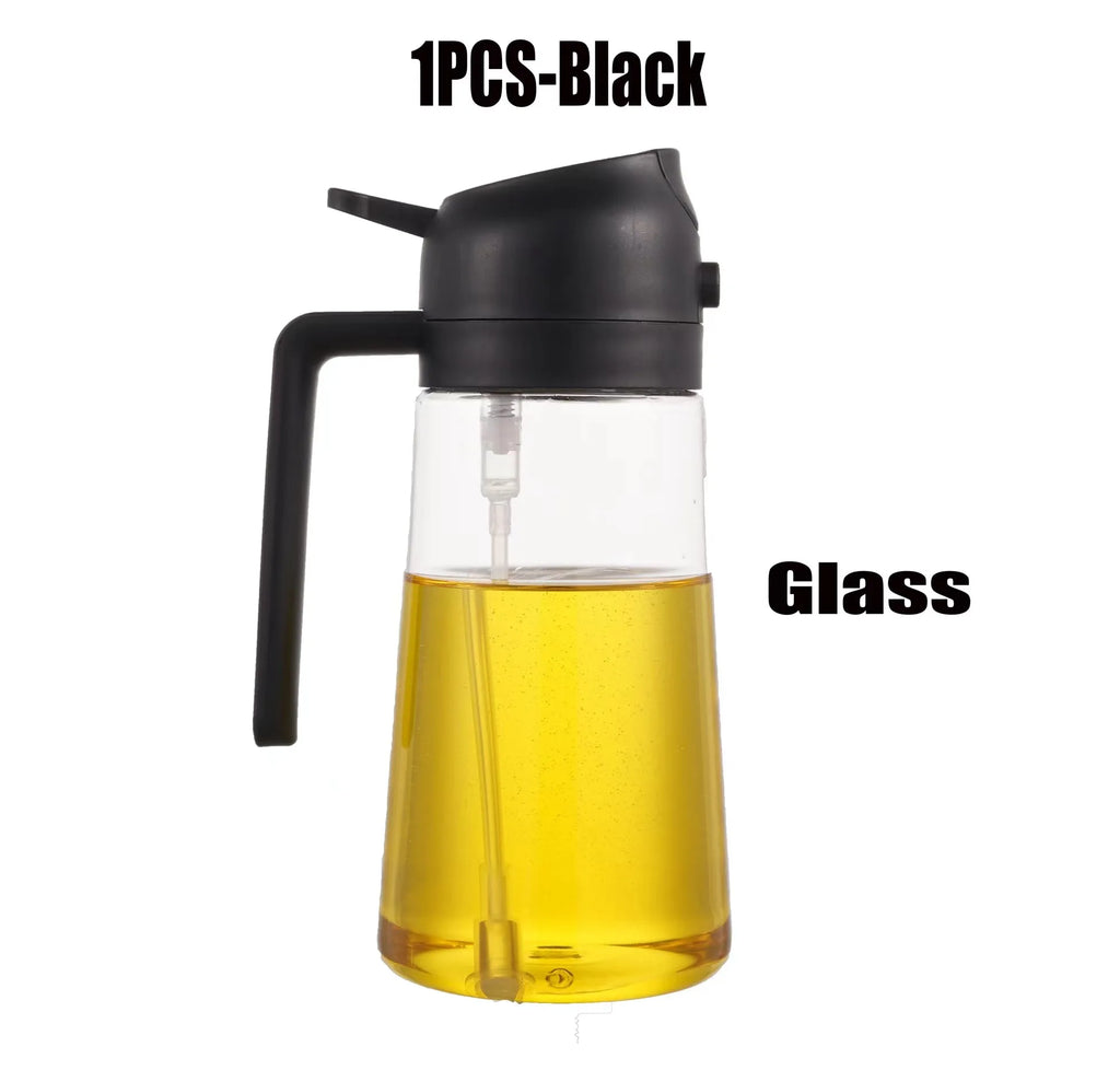 2-in-1 Glass Oil Sprayer and Dispenser for Cooking