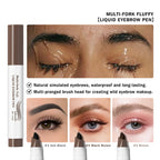 Waterproof Multi-Fork Liquid Eyebrow Pen