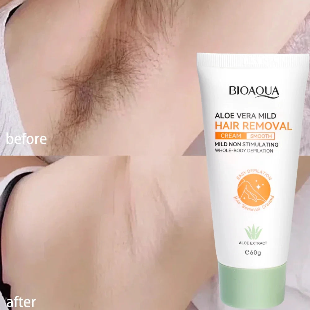 Painless Gentle Hair Removal Cream for Face and Body