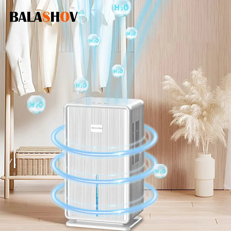 Compact Quiet Electric Dehumidifier for Home and Basement