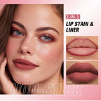 Waterproof Ballpoint Felt Tip Lip Liner Stain