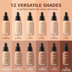 Matte Lightweight Liquid Foundation for Flawless Poreless Skin