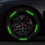 Luminous Reflective Wheel Rim Stickers for Cars and Motorcycles