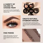Two-Tone Eyebrow Powder Duo with Applicator Brush