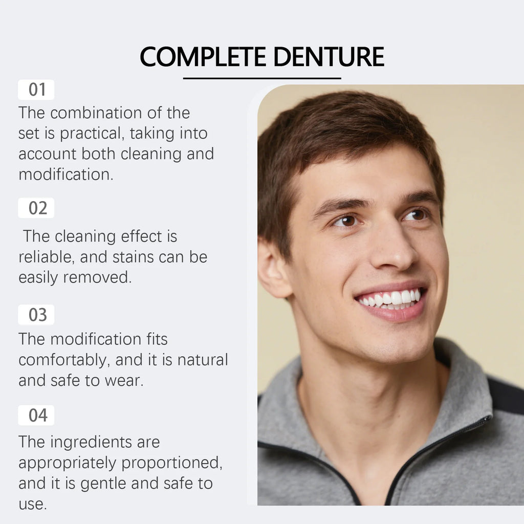 Cosmetic Denture Set for Instant Smile Restoration