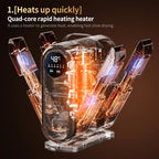 Foldable Electric Shoe Dryer and Deodorizer with Timer