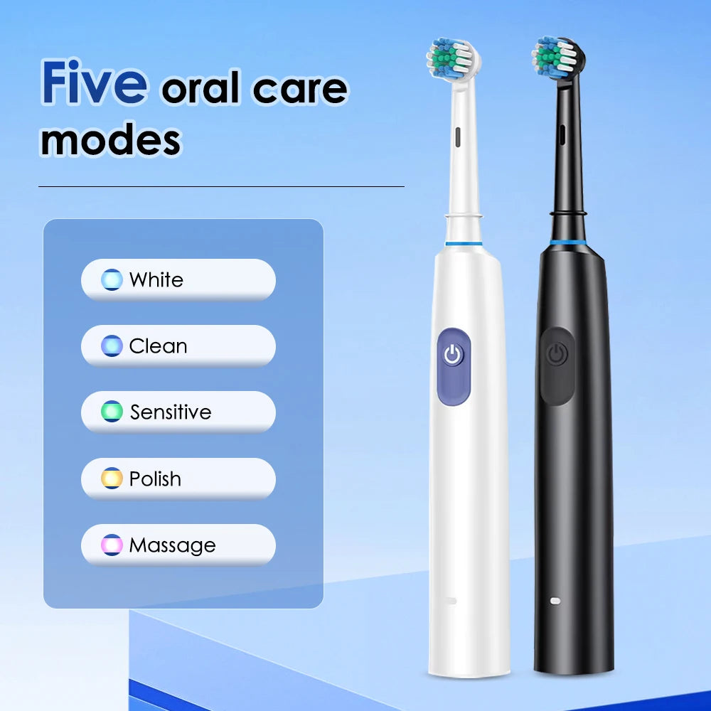 Rechargeable Rotating Electric Toothbrush for Deep Cleaning