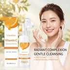 Vitamin C Brightening Facial Cleanser with Silicone Brush