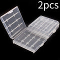 Universal AA and AAA Battery Storage Organizer Case - 2 Pack