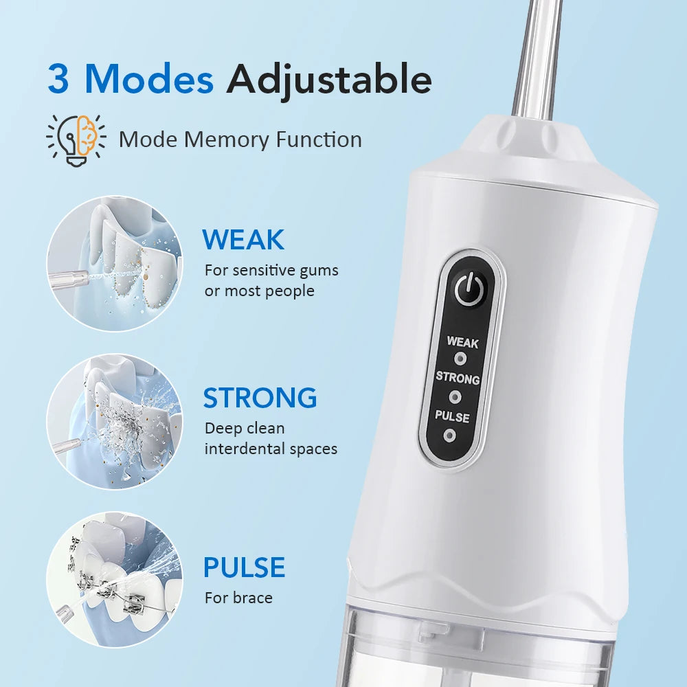 Portable Rechargeable Oral Irrigator Water Dental Flosser