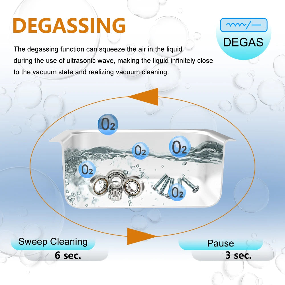 2L Professional Ultrasonic Jewelry and Parts Cleaner