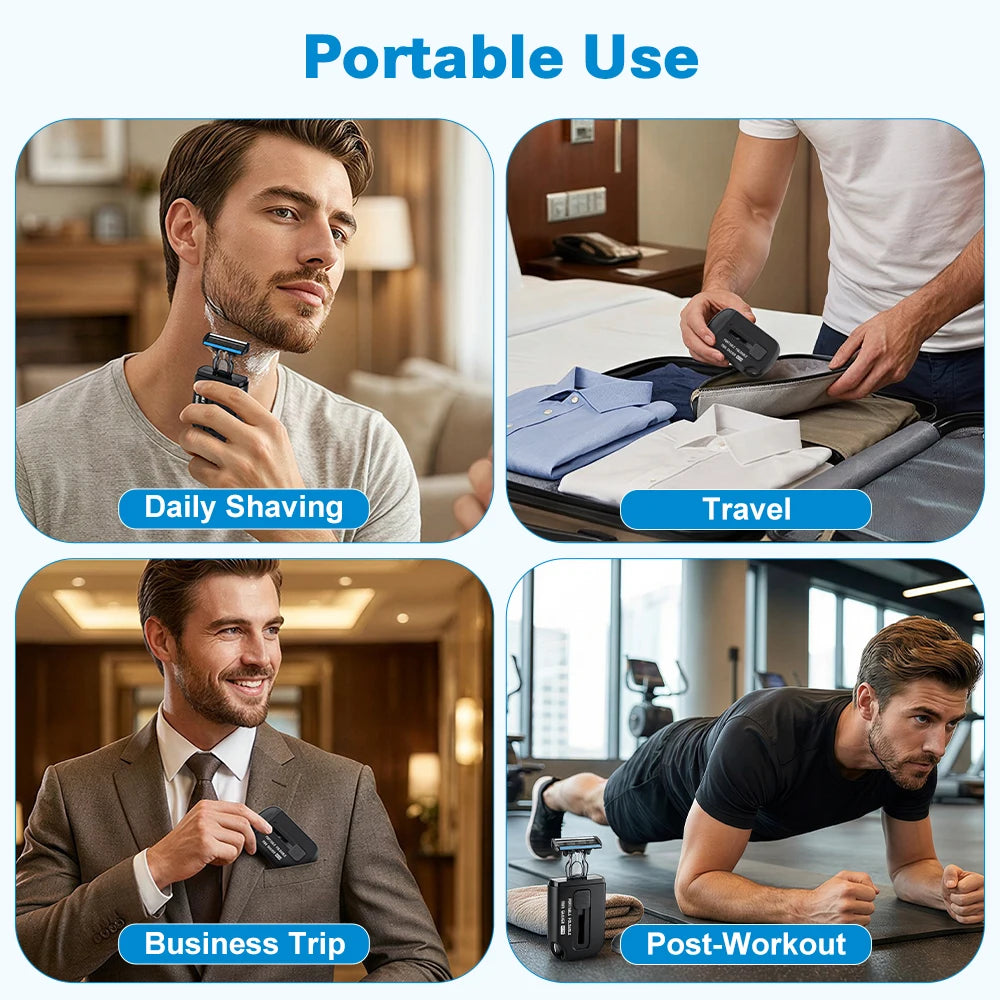 Portable Retractable Manual Travel Razor
