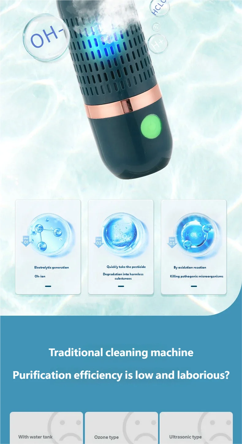 Portable Fruit and Vegetable Purifier Cleaner