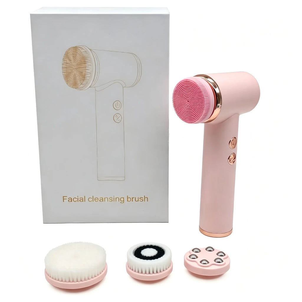 4-in-1 Waterproof Electric Facial Cleansing Brush