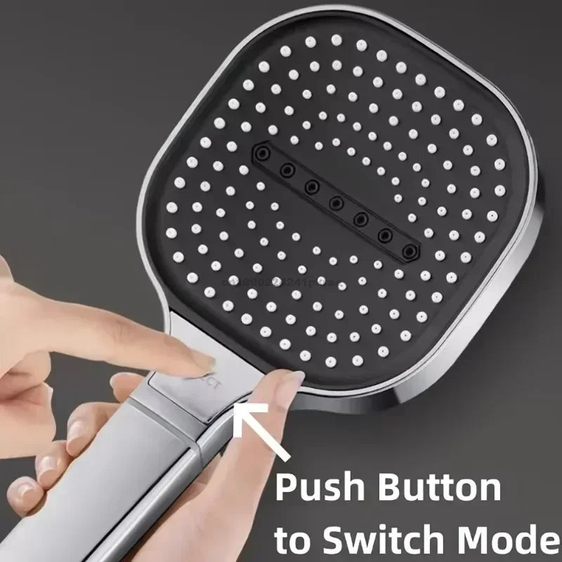 3-Mode Adjustable High-Pressure Handheld Shower Head