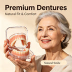 Flexible Silicone Denture Set for Natural Smile