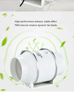 Inline Duct Ventilation Exhaust Fan for Home and Office
