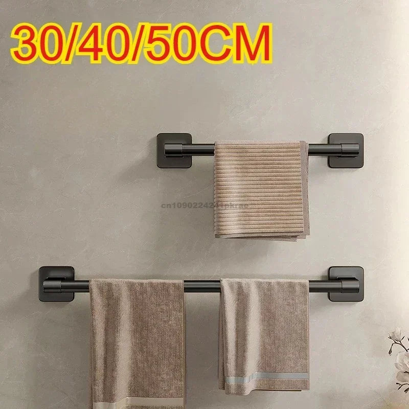Wall Mounted Adhesive Towel Rack for Bathroom and Kitchen