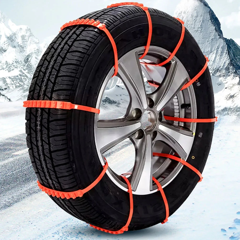 Emergency Anti-Slip Tire Traction Straps for Snow and Mud
