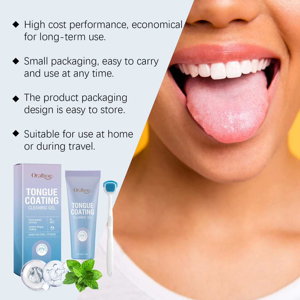 Tongue Cleaning Gel and Scraper Brush Kit