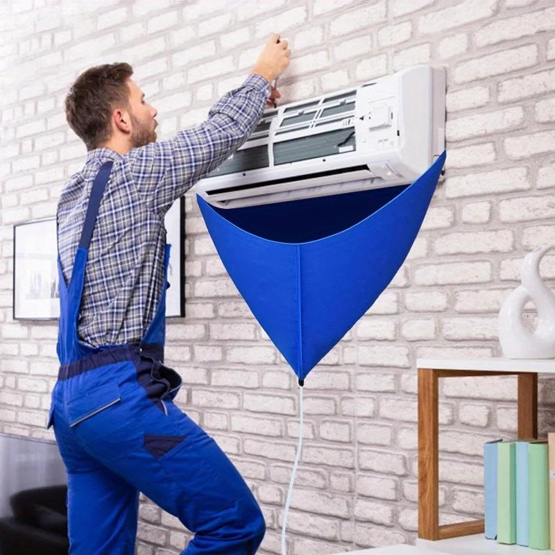 Waterproof Air Conditioner Cleaning Cover for Wall Units