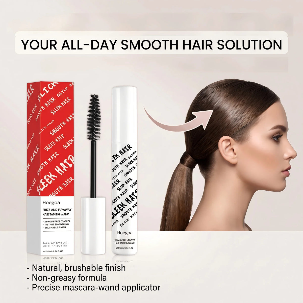 Anti-Frizz Hair Finishing Stick for Flyaway Control