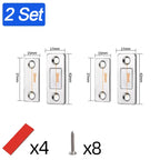 Ultra-Thin Magnetic Cabinet Door Catch Latch